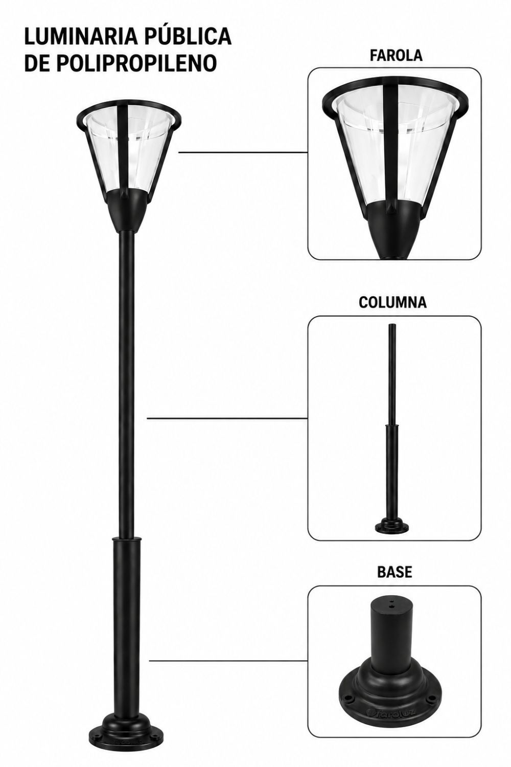 Art. 1221 – Luminaria Pública de Polipropileno
